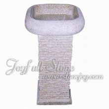 Unique Granite Bathroom Pedestal Sink