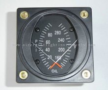 100 Psi Combination Dual Oil Aircraft Pressure Gauge And Temp Guages Pt2-10p30f