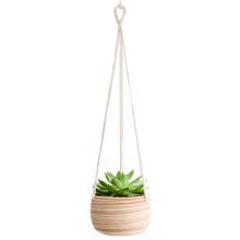 Supporto per macrame per fioriere sospeso in ceramica