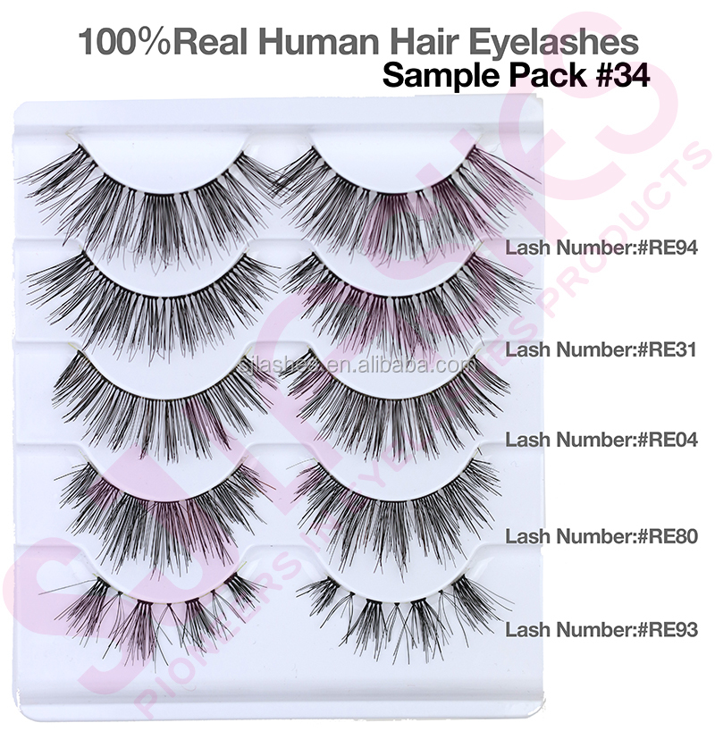 best selling products makeup suppliers china best full box silk human hair 5 pairs magnetic false eyelashes lashes