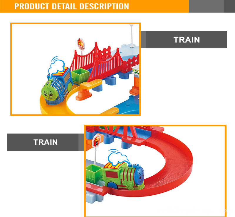 Electronic railway toy