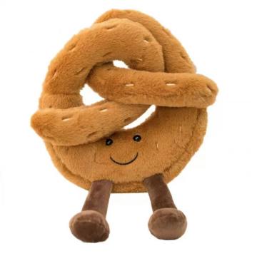 Small eyes baguette croissant small feet stuffed animal
