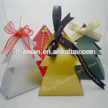 Custom Christmas Box,Tree Shape Christmas Box,Cardboard Christmas Box