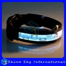 Customized Most Popular Flashing At Night Dog Collar
