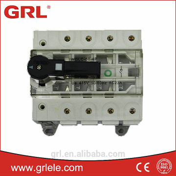 IEC approved 80A 3P 4P red copper briding bar isolator switch