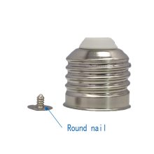 Nickle Plated Edison Fitting LED Lamp Base E27