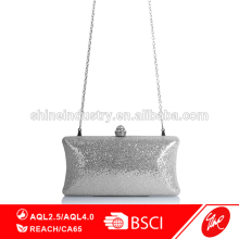 Stoned Top Chained Shining Silver Hard Case