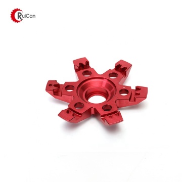 Bagean otomatis aluminium CNC Auto Hubungan Roda HUB Anodising