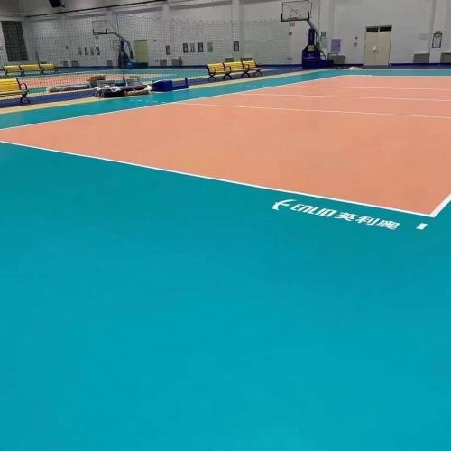 Piso deportivo de alta calidad para la cancha de voleibol