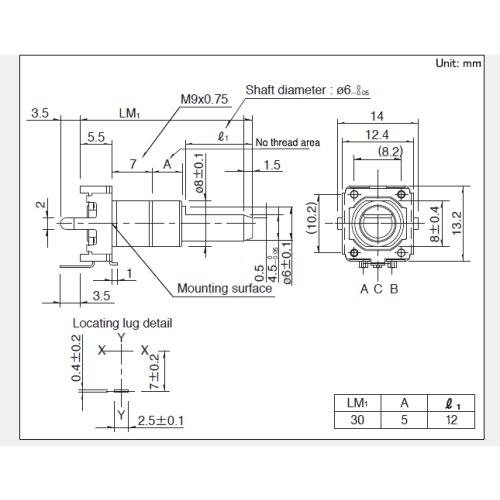 Encoder tambahan seri Ec12