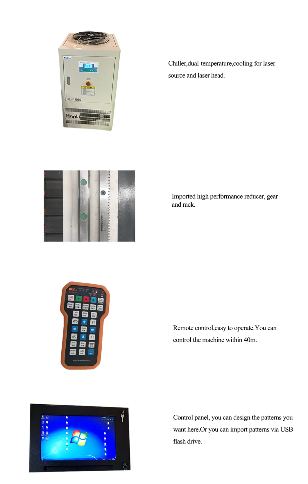 New Design Fiber 1000W Laser Cutting Machine for 10mm Carbon Steel