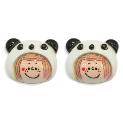 Dernières conceptions de résine Kawaii Flatback Mini Bear Head Cabochons Slime Resin Charms