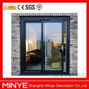 double glazed safety sliding door/aluminum glass entry door