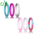 Bästa kvalitet vackra silikon kvinnor Ring Fashon Soft Rings