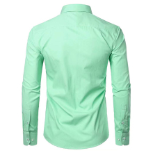 2022 latest design formal business slim office long-sleeved shirt men's cotton men's non-iron shirt