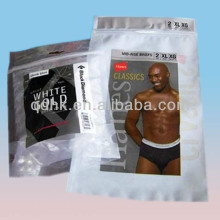 custom printed ziplock laminated high density polyethylene bag underware