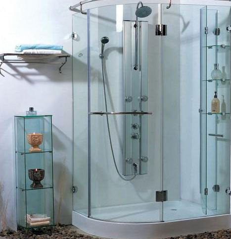 Tempered Glass of Bath Rack for Bathroom