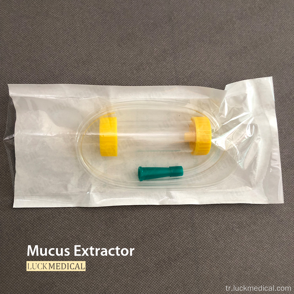 Tek kullanımlık mukus ekstraktör tıbbi kullanımı