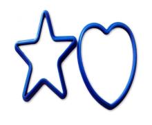 Star Heart Shape Silicone Egg Omelet Maker