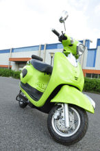 Powerful / High Speed Adult Electric Motorcycle Yellow Blue , Kandi