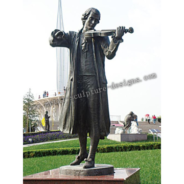 Sculpture de la figure de Bronze en plein air