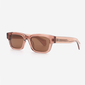 Square Full-rim Acetate Unisex Sunglasses 24A8016