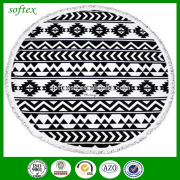 cotton 1500mm diameter printing round beach towel