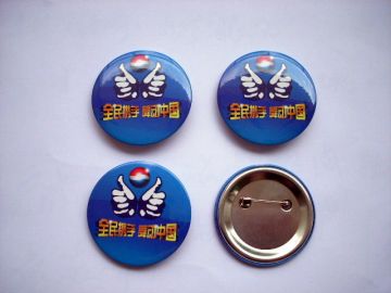 Oem / Odm Welcomed Plastic / Steel Pins Buttons Badges