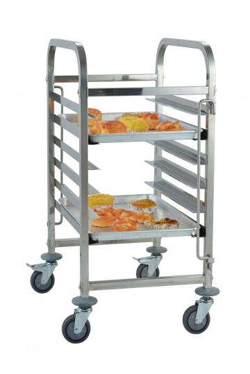 SS304 Stainless Steel Bakery Tray Rack Trolley