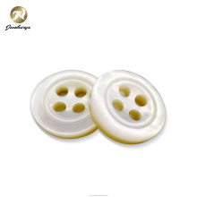 Natural Shell High Quality Round White MOP Button with Four Holes