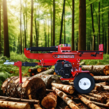 Auto Steering Firewood Log Splitter and Chipper