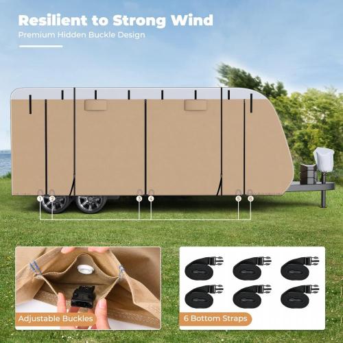 7 Layers Trailer RV Rip-Stop Waterproof Cover Fits