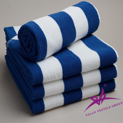 White Cotton Velour Towels with Logo