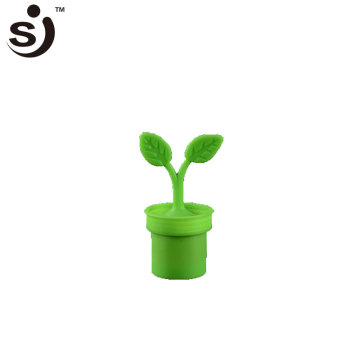 100% Factory Directly Lovely Plant Shape Tea Infuser Silicone Tea Strainer