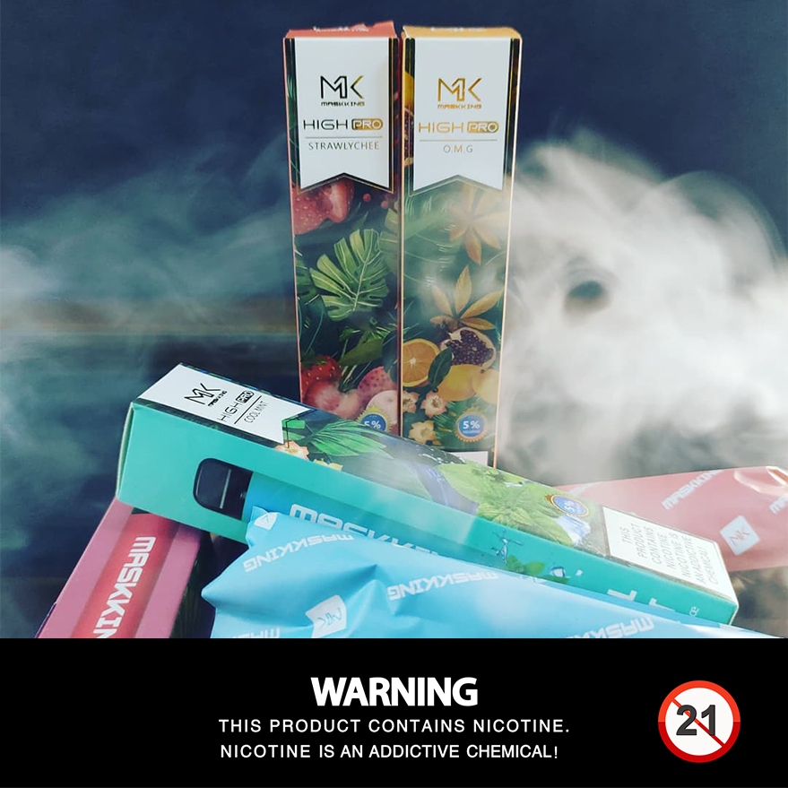 ใหม่ 14 Flavours 1000 Puffs Maskking Vape แบบใช้แล้วทิ้ง