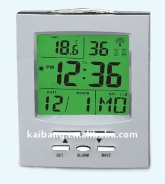 weather situation digital clock
