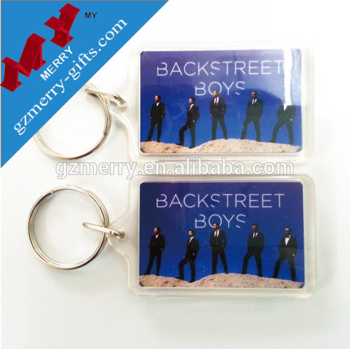 Factory offer custom clear acrylic keychain