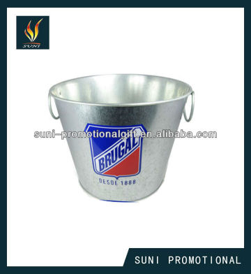 Galvanized beer bucket for beer promotion