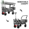 Outerlead Outdoor Collapsible Garden Wagon with Canopy