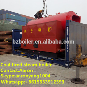 wood pellet biomass fuel fired steam boiler