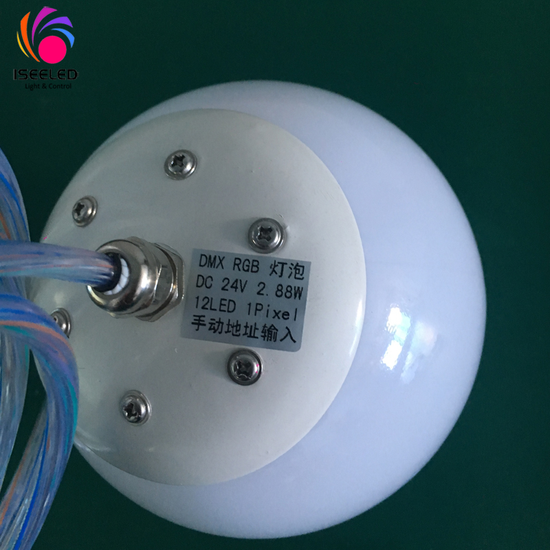 ලිපිනය කළ හැකි RGB LED BALL LIGHT DC24V