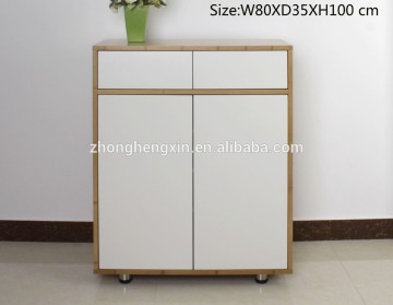 Shoes cabinet bamboo storage cabinet