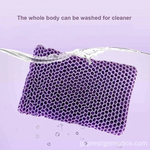 中国六角穴波デザインtpeパープルネック枕メーカー