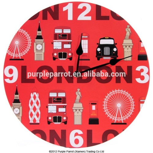Picture Clock London Landmarks / MDF CLOCK