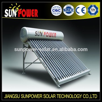 non pressure solar water heatere