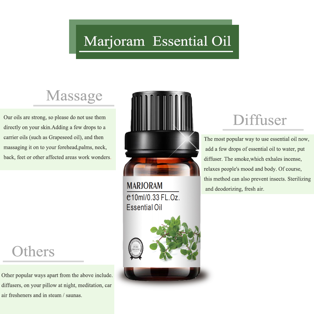 Pure Natural Marjoram Oil for Massage Aromaterapy