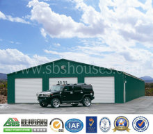 Prefabricated Steel Structure Garage Building with Green Materials