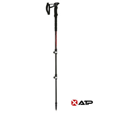 Light flick lock carbon walking pole