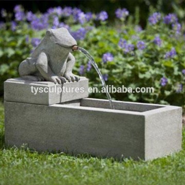 Welcomed factory stone granite outdoor frog sculpture water fountain
