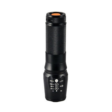 Waterproof flashlight, max. 1,200LM Cree XML-T6 LED optical convex lens